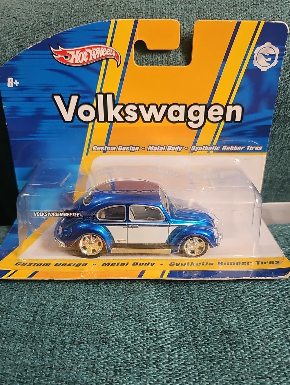 Hot Wheels Volkswagen Beetle Blue & White Split Window